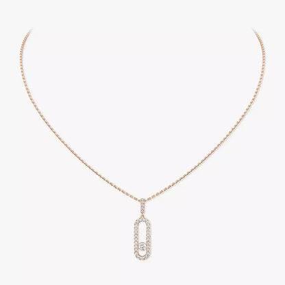 [Novalux]MOVE UNO FULL PAVÉ DIAMOND NECKLACE