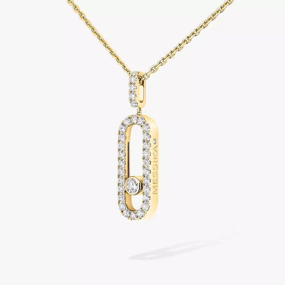 [Novalux]MOVE UNO FULL PAVÉ DIAMOND NECKLACE