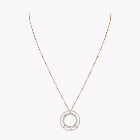 [Novalux]MOVE ROMANE LONG PAVÉ DIAMOND NECKLACE