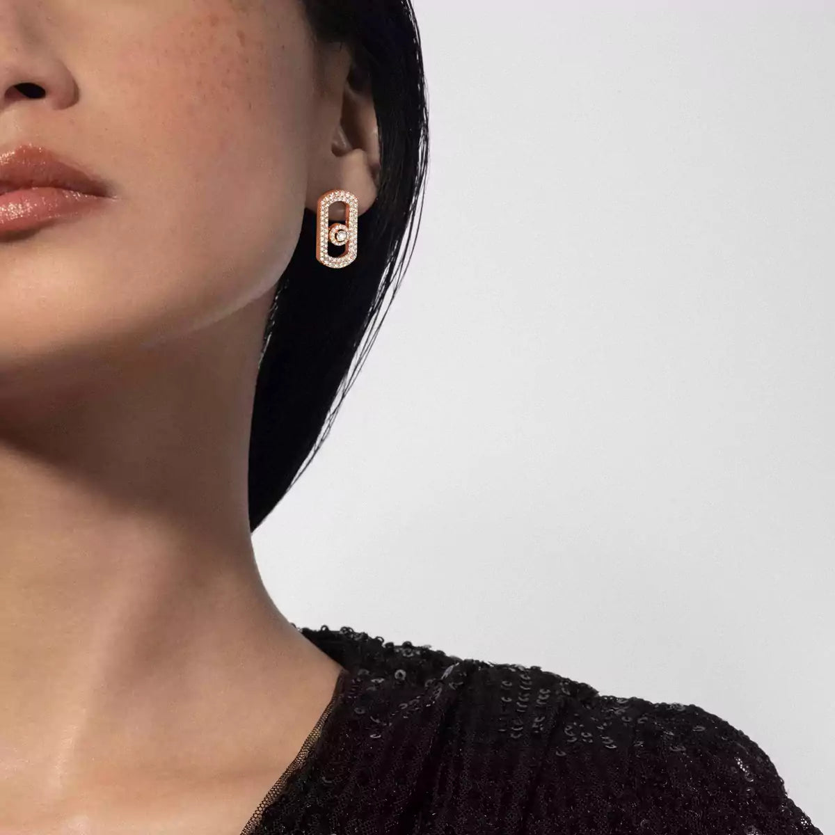 [Novalux]SO MOVE PAVÉ DIAMOND EARRINGS
