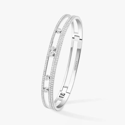 [Novalux]MOVE ROMANE PAVÉ DIAMOND BANGLE BRACELET