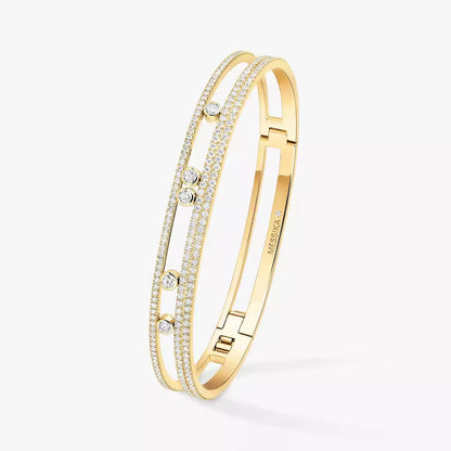 [Novalux]MOVE ROMANE PAVÉ DIAMOND BANGLE BRACELET
