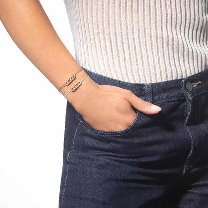 [Novalux]CARE(S) PAVÉ CORD BRACELET