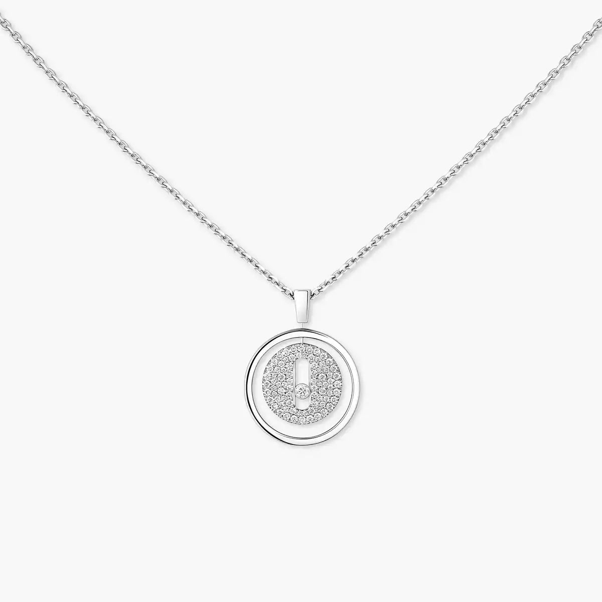 [Novalux]LUCKY MOVE FULL PAVÉ DIAMOND NECKLACE