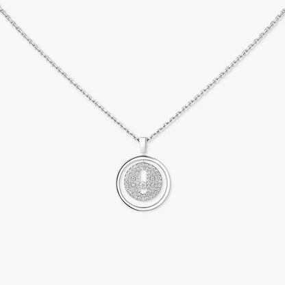 [Novalux]LUCKY MOVE FULL PAVÉ DIAMOND NECKLACE