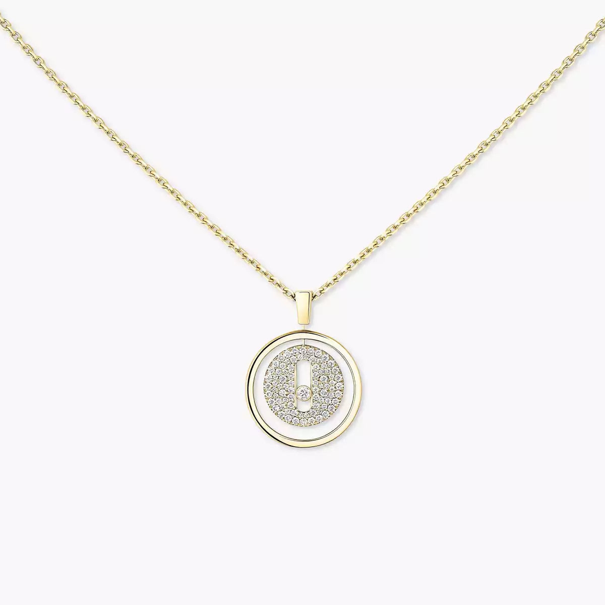 [Novalux]LUCKY MOVE FULL PAVÉ DIAMOND NECKLACE