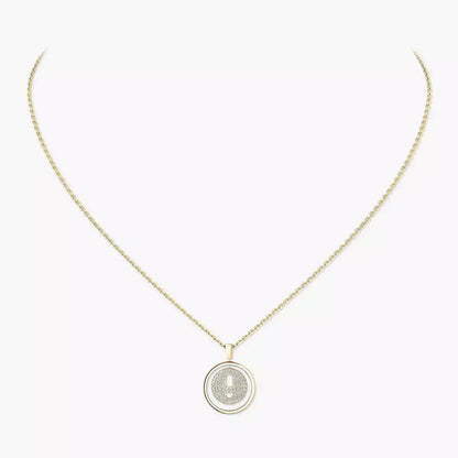 [Novalux]LUCKY MOVE FULL PAVÉ DIAMOND NECKLACE