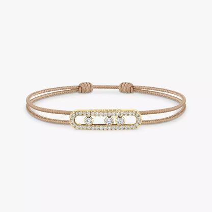 [Novalux]CARE(S) PAVÉ CORD BRACELET
