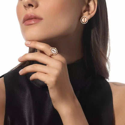 [Novalux]LUCKY MOVE DIAMOND EARRINGS