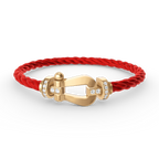 [Novalux]FORCE LARGE HORSESHOE HALF DIAMOND BRACELET - GOLD