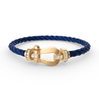 [Novalux]FORCE LARGE HORSESHOE HALF DIAMOND BRACELET - GOLD