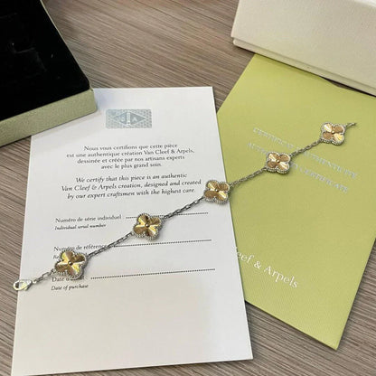 [Novalux]LUCKY CLOVER 5-MOTIF BRACELET - LASER COLLECTION