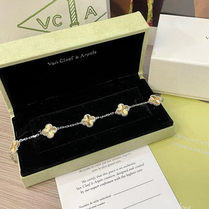 [Novalux]LUCKY CLOVER 5-MOTIF BRACELET - LASER COLLECTION