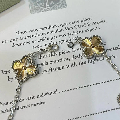 [Novalux]LUCKY CLOVER 5-MOTIF BRACELET - LASER COLLECTION