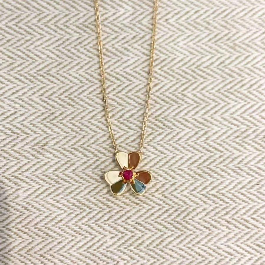 [Novalux]FRIVOLE FLORAL CHARM NECKLACE