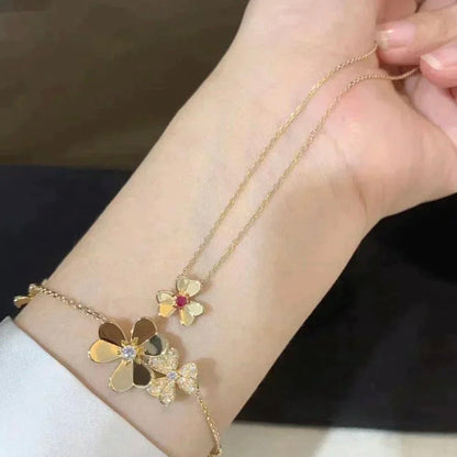 [Novalux]FRIVOLE FLORAL CHARM NECKLACE