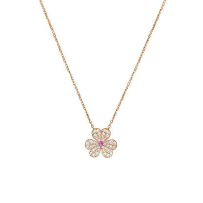 [Novalux]PAVÉ DIAMOND BUTTERFLY CHARM NECKLACE