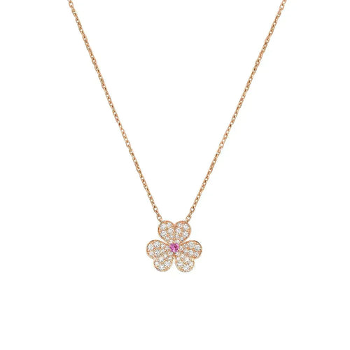 [Novalux]PAVÉ DIAMOND BUTTERFLY CHARM NECKLACE