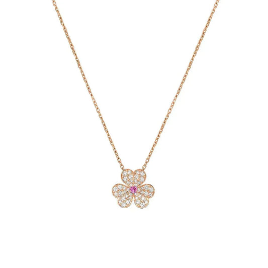 [Novalux]PAVÉ DIAMOND BUTTERFLY CHARM NECKLACE