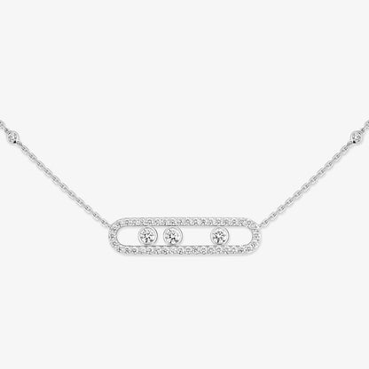 [Novalux]MOVE PAVÉ FULL DIAMOND NECKLACE
