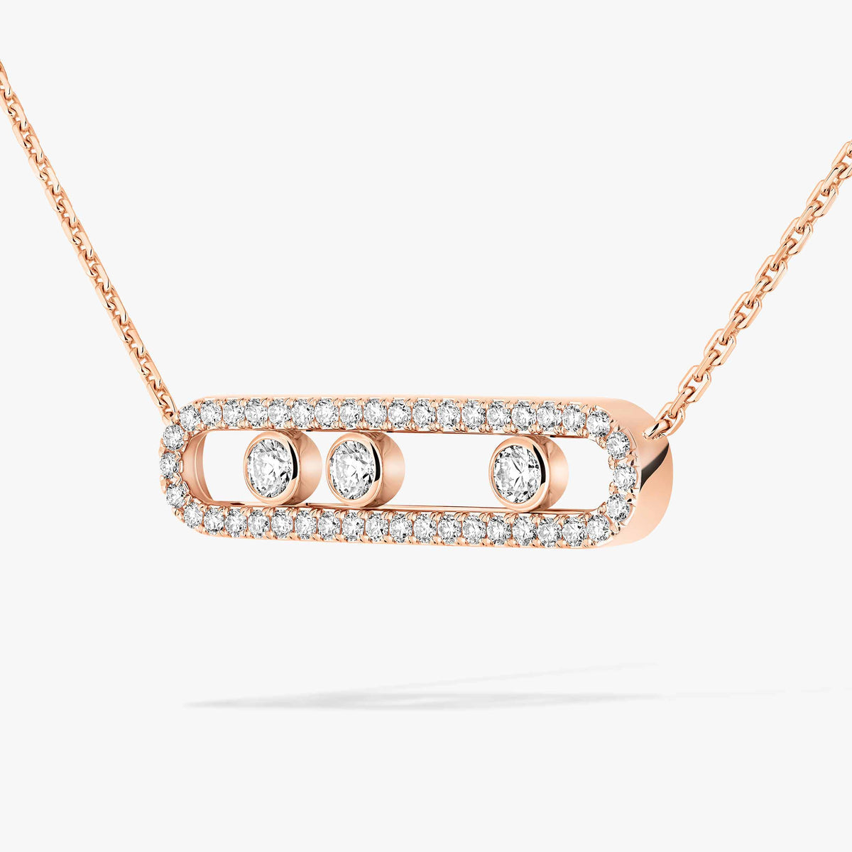 [Novalux]MOVE PAVÉ FULL DIAMOND NECKLACE
