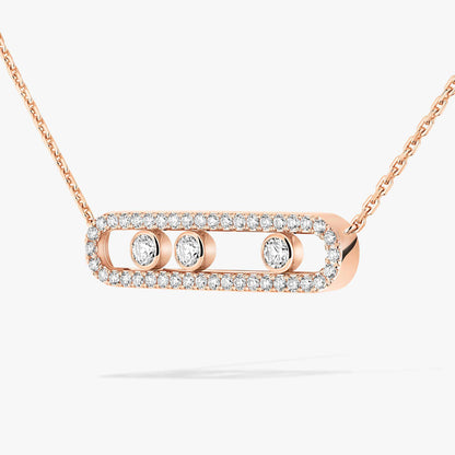 [Novalux]MOVE PAVÉ FULL DIAMOND NECKLACE
