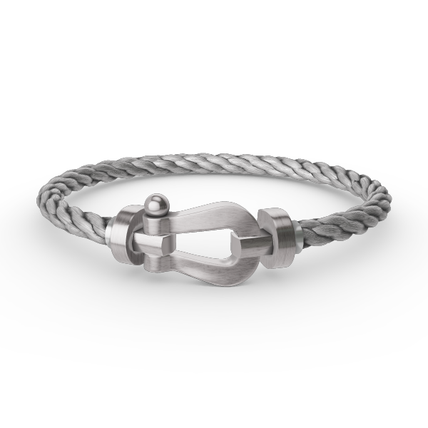 [Novalux]FORCE LARGE HORSESHOE BRACELET - WHITE GOLD