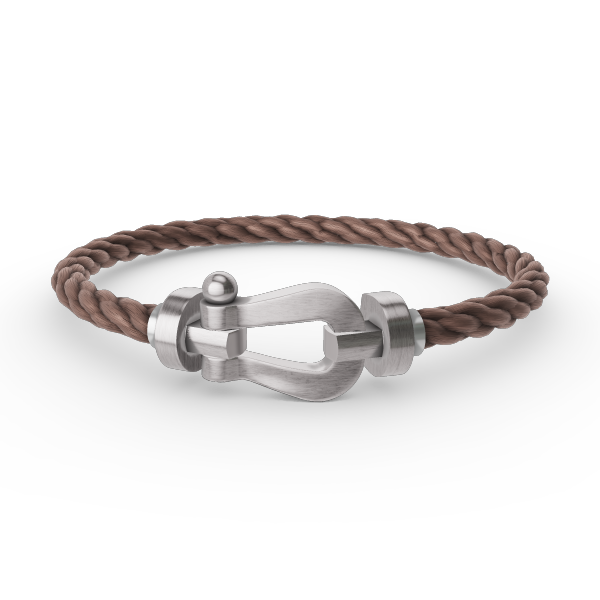 [Novalux]FORCE LARGE HORSESHOE BRACELET - WHITE GOLD