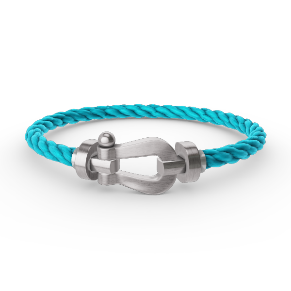 [Novalux]FORCE LARGE HORSESHOE BRACELET - WHITE GOLD