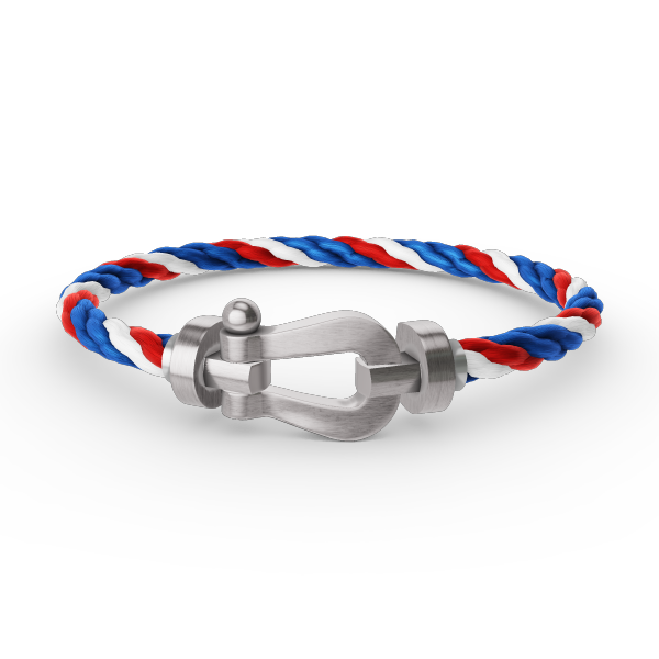 [Novalux]FORCE LARGE HORSESHOE BRACELET - WHITE GOLD