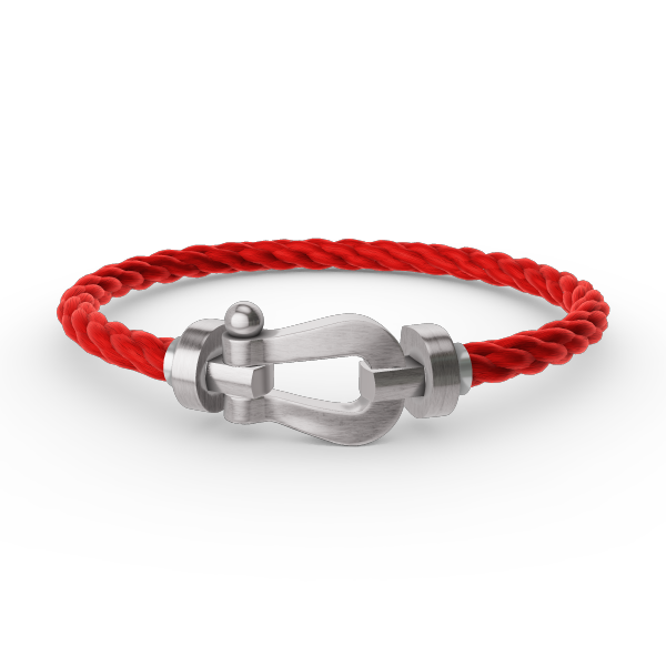 [Novalux]FORCE LARGE HORSESHOE BRACELET - WHITE GOLD