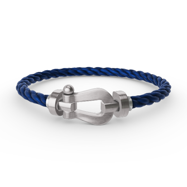 [Novalux]FORCE LARGE HORSESHOE BRACELET - WHITE GOLD
