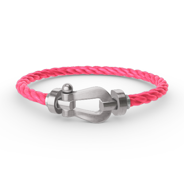 [Novalux]FORCE LARGE HORSESHOE BRACELET - WHITE GOLD