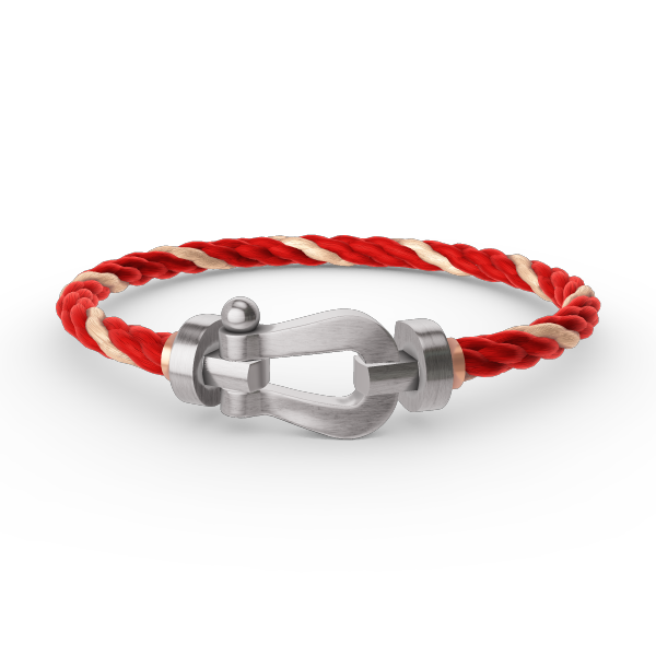 [Novalux]FORCE LARGE HORSESHOE BRACELET - WHITE GOLD