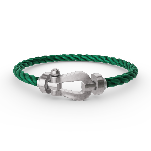 [Novalux]FORCE LARGE HORSESHOE BRACELET - WHITE GOLD